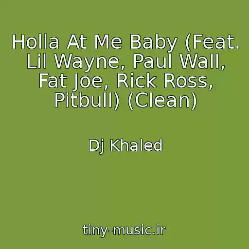 کاور آهنگ Holla At Me Baby (Feat. Lil Wayne, Paul Wall, Fat Joe, Rick Ross, Pitbull) (Clean) از Dj Khaled