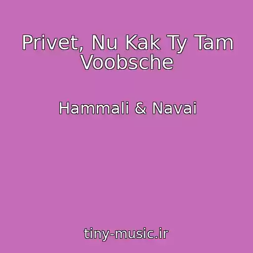 کاور آهنگ Privet, Nu Kak Ty Tam Voobsche از Hammali & Navai