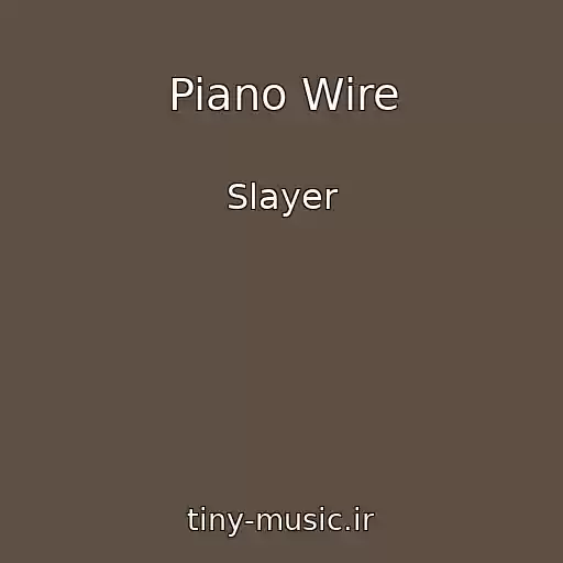 کاور آهنگ Piano Wire از Slayer