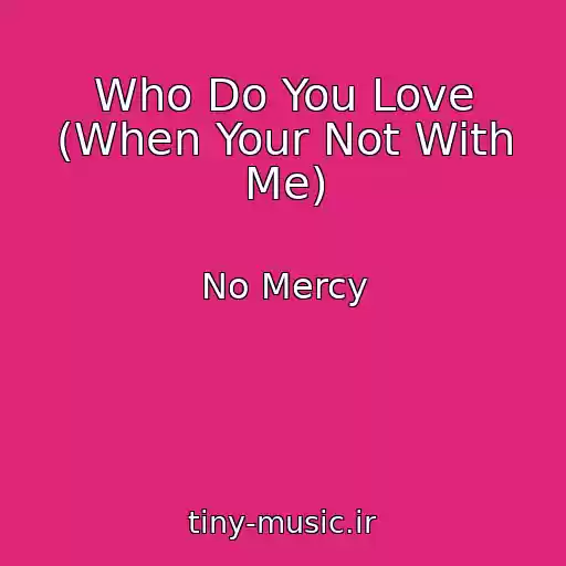 کاور آهنگ Who Do You Love (When Your Not With Me) از No Mercy