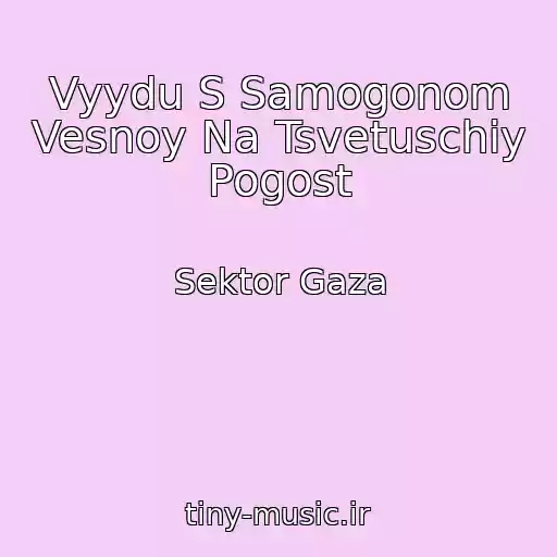 کاور آهنگ Vyydu S Samogonom Vesnoy Na Tsvetuschiy Pogost از Sektor Gaza