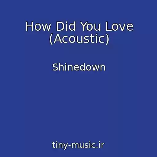 کاور آهنگ How Did You Love (Acoustic) از Shinedown