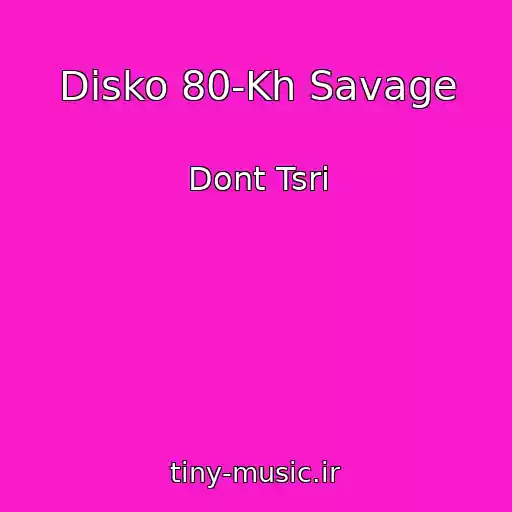 کاور آهنگ Disko 80-Kh Savage از Dont Tsri