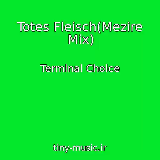 کاور آهنگ Totes Fleisch(Mezire Mix) از Terminal Choice