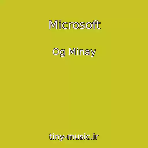 کاور آهنگ Microsoft از Og Minay