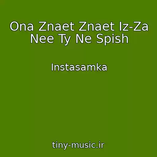 کاور آهنگ Ona Znaet Znaet Iz-Za Nee Ty Ne Spish از Instasamka