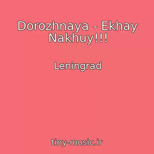 کاور آهنگ Dorozhnaya - Ekhay Nakhuy!!! از Leningrad