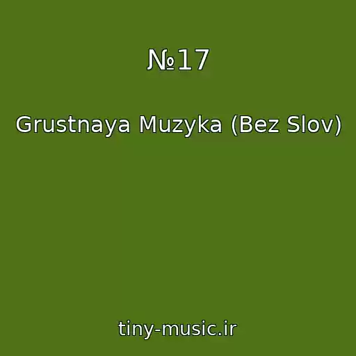 کاور آهنگ №17 از Grustnaya Muzyka (Bez Slov)