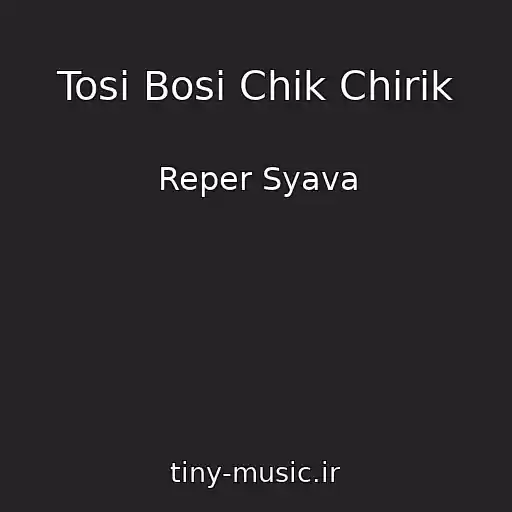 کاور آهنگ Tosi Bosi Chik Chirik از Reper Syava