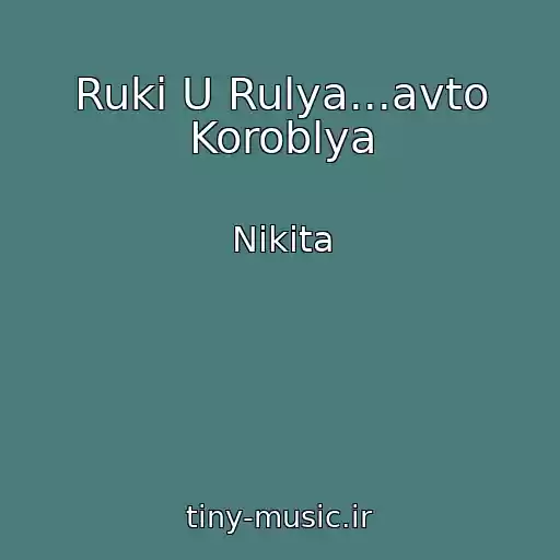 کاور آهنگ Ruki U Rulya...avto Koroblya از Nikita