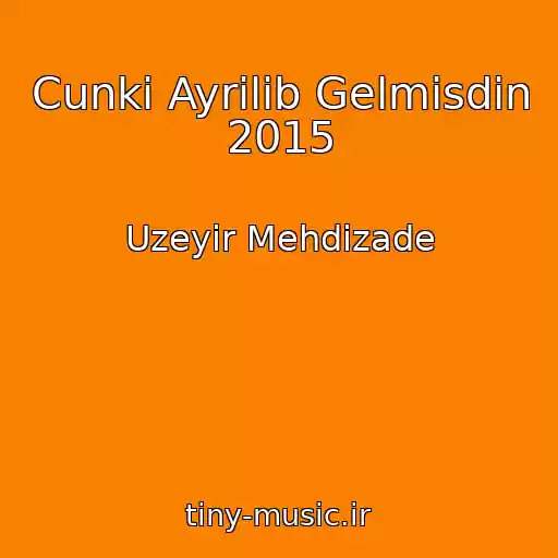 کاور آهنگ Cunki Ayrilib Gelmisdin 2015 از Uzeyir Mehdizade