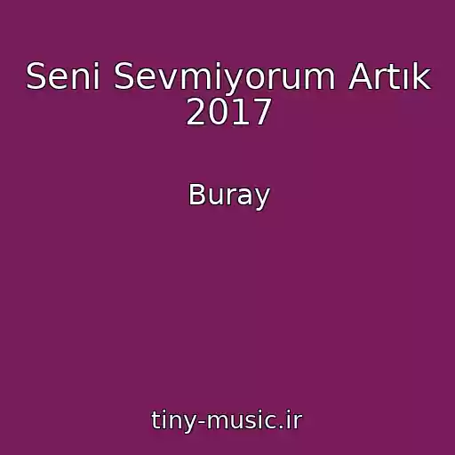 کاور آهنگ Seni Sevmiyorum Artık 2017 از Buray