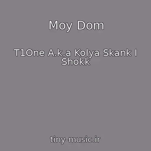 کاور آهنگ Moy Dom از T1One A.k.a Kolya Skank I Shokk