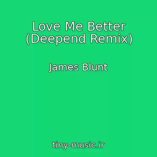 کاور آهنگ Love Me Better (Deepend Remix) از James Blunt