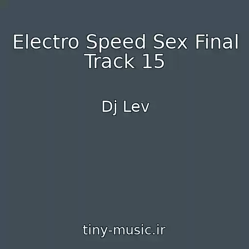 کاور آهنگ Electro Speed Sex Final Track 15 از Dj Lev