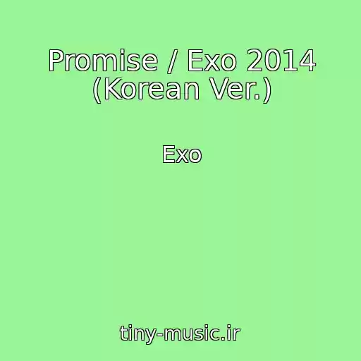کاور آهنگ Promise / Exo 2014 (Korean Ver.) از Exo
