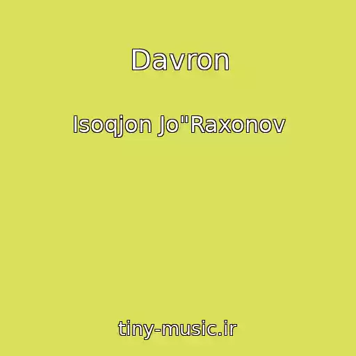 کاور آهنگ Davron از Isoqjon Jo"Raxonov