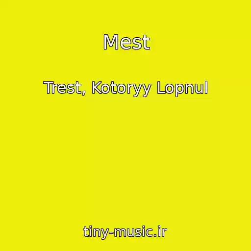 کاور آهنگ Mest از Trest, Kotoryy Lopnul