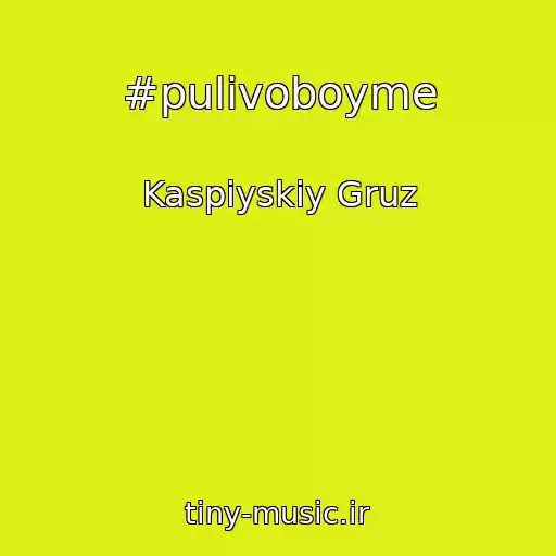 کاور آهنگ #pulivoboyme از Kaspiyskiy Gruz