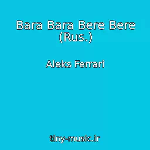 کاور آهنگ Bara Bara Bere Bere (Rus.) از Aleks Ferrari
