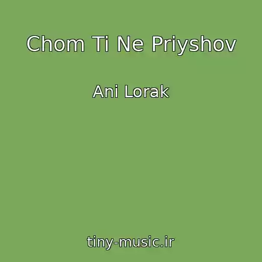 کاور آهنگ Chom Ti Ne Priyshov از Anі Lorak