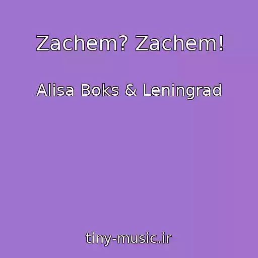 کاور آهنگ Zachem? Zachem! از Alisa Boks & Leningrad