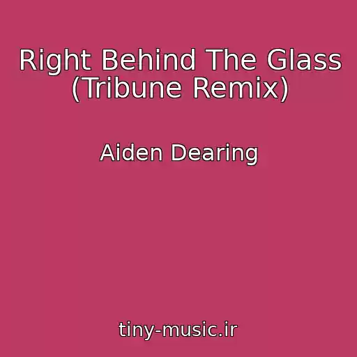 کاور آهنگ Right Behind The Glass (Tribune Remix) از Aiden Dearing