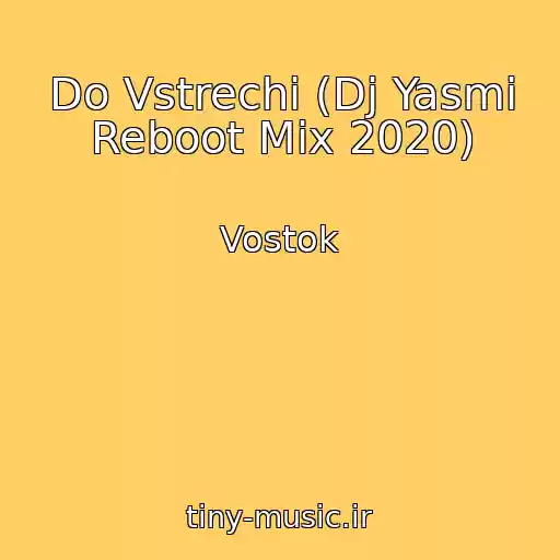 کاور آهنگ Do Vstrechi (Dj Yasmi Reboot Mix 2020) از Vostok