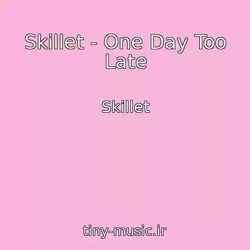 کاور آهنگ Skillet - One Day Too Late از Skillet