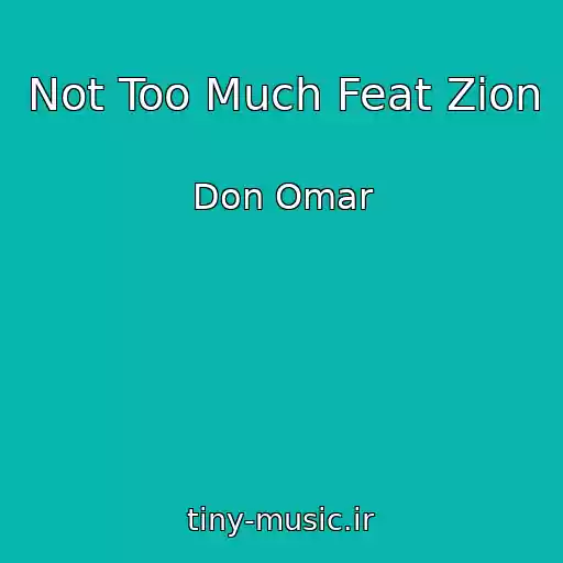 کاور آهنگ Not Too Much Feat Zion از Don Omar