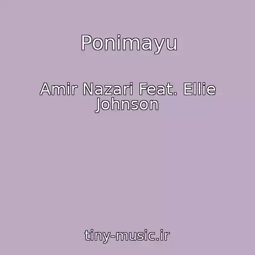 کاور آهنگ Ponimayu از Amir Nazari Feat. Ellie Johnson