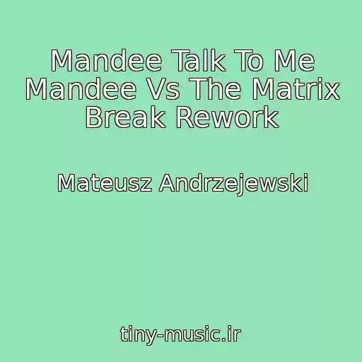 کاور آهنگ Mandee Talk To Me Mandee Vs The Matrix Break Rework از Mateusz Andrzejewski