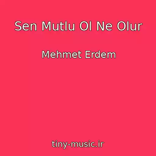کاور آهنگ Sen Mutlu Ol Ne Olur از Mehmet Erdem
