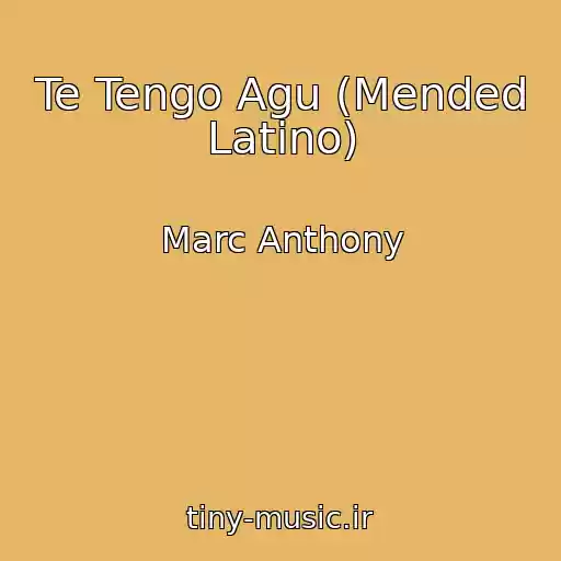 کاور آهنگ Te Tengo Agu (Mended Latino) از Marc Anthony