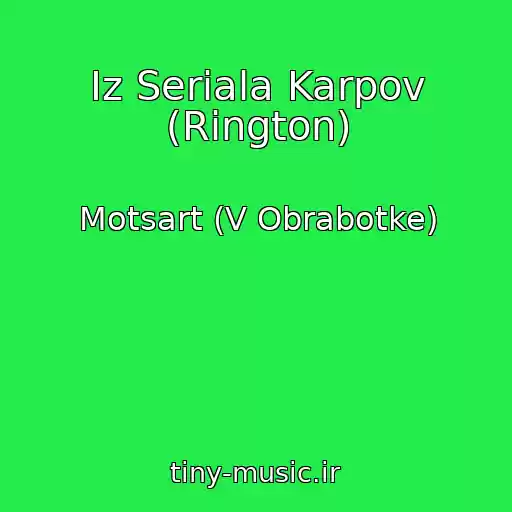 کاور آهنگ Iz Seriala Karpov (Rington) از Motsart (V Obrabotke)