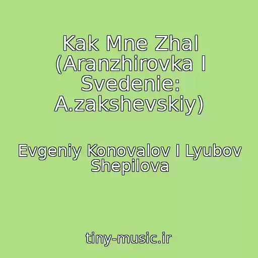 کاور آهنگ Kak Mne Zhal (Aranzhirovka I Svedenie: A.zakshevskiy) از Evgeniy Konovalov I Lyubov Shepilova