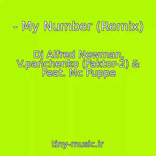 کاور آهنگ - My Number (Remix) از Dj Alfred Newman, V.panchenko (Faktor-2) & Feat. Mc Puppe