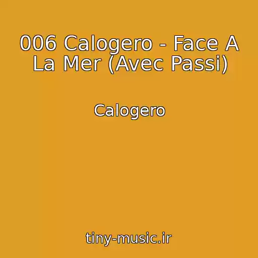کاور آهنگ 006 Calogero - Face A La Mer (Avec Passi) از Calogero
