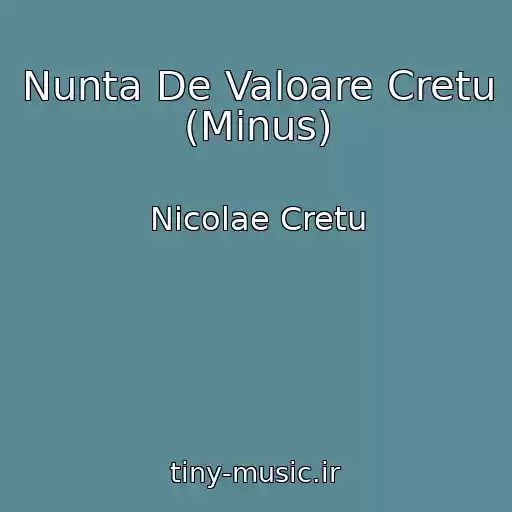 کاور آهنگ Nunta De Valoare Cretu (Minus) از Nicolae Cretu