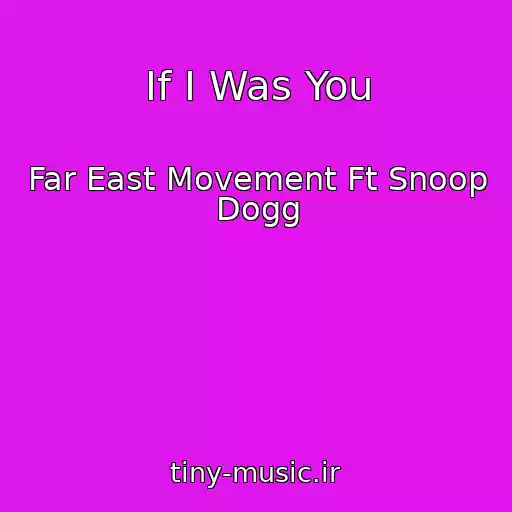 کاور آهنگ If I Was You از Far East Movement Ft Snoop Dogg