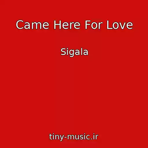 کاور آهنگ Came Here For Love از Sigala