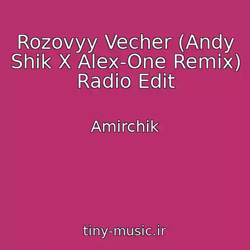 کاور آهنگ Rozovyy Vecher (Andy Shik X Alex-One Remix) Radio Edit از Amirchik