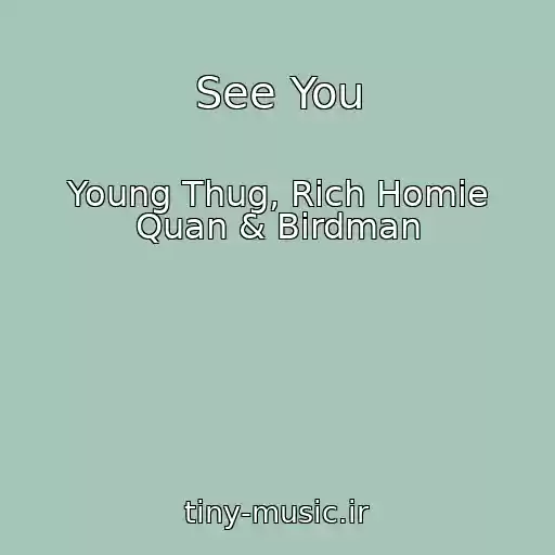 کاور آهنگ See You از Young Thug, Rich Homie Quan & Birdman