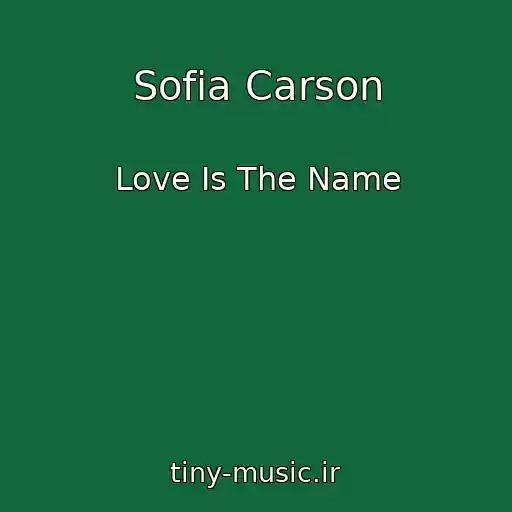 کاور آهنگ Sofia Carson از Love Is The Name
