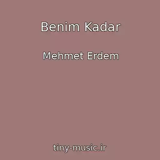 کاور آهنگ Benim Kadar از Mehmet Erdem