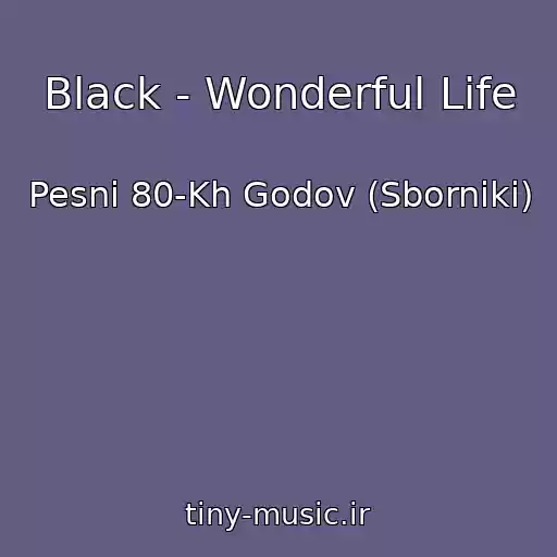 کاور آهنگ Black - Wonderful Life از Pesni 80-Kh Godov (Sborniki)