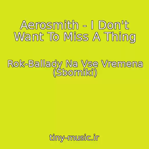 کاور آهنگ Aerosmith - I Don't Want To Miss A Thing از Rok-Ballady Na Vse Vremena (Sborniki)