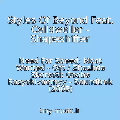 کاور آهنگ Styles Of Beyond Feat. Celldweller - Shapeshifter از Need For Speed: Most Wanted - Ost / Zhazhda Skorosti: Osobo Razyskivaemyy - Saundtrek (2005)