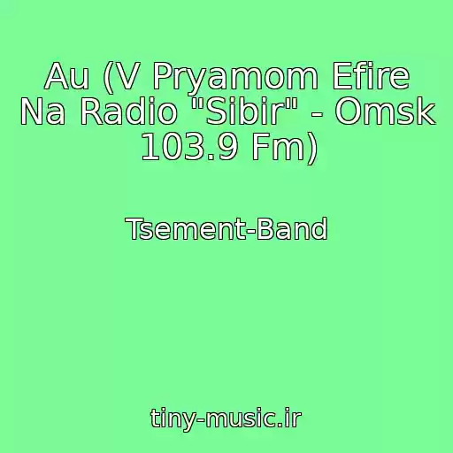 کاور آهنگ Au (V Pryamom Efire Na Radio "Sibir" - Omsk 103.9 Fm) از Tsement-Band
