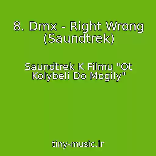 کاور آهنگ 8. Dmx - Right Wrong (Saundtrek) از Saundtrek K Filmu "Ot Kolybeli Do Mogily"